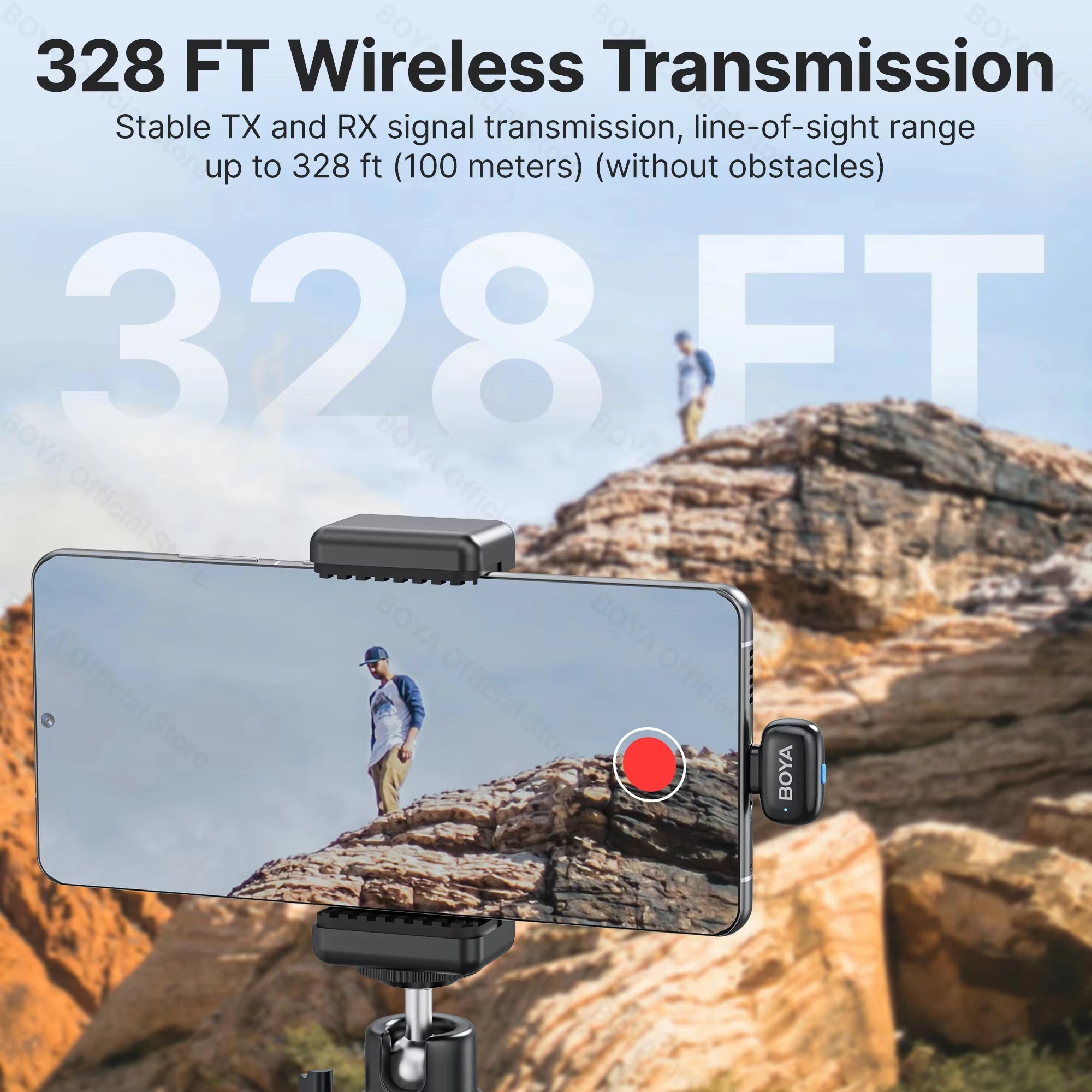 BOYA Mini Wireless Type-C Lapel Microphone for iPhone iPad Android Condenser Microphone for Live Broadcast Audio Video A&V