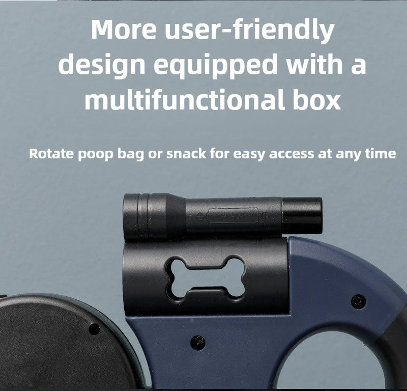 3M 2 in 1 Retractable Dog Leash for Small Medium Dogs Dual Head Automatic Extending Lead for Dog Head Automatic Extending Lead 2 - A&V