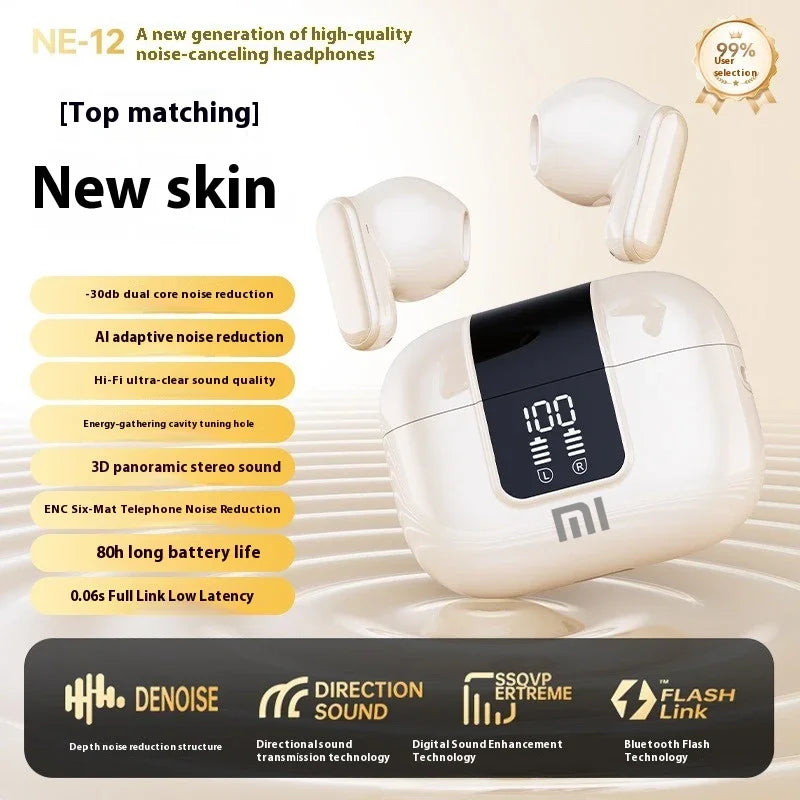 Original XIAOMI Pro13 Wireless Headphones Bluetooth Headset Charging Noise Reduction Earphones Led Display Game Earbuds With Mic A&V
