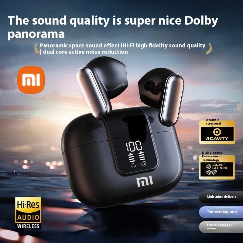 Original XIAOMI Pro13 Wireless Headphones Bluetooth Headset Charging Noise Reduction Earphones Led Display Game Earbuds With Mic A&V