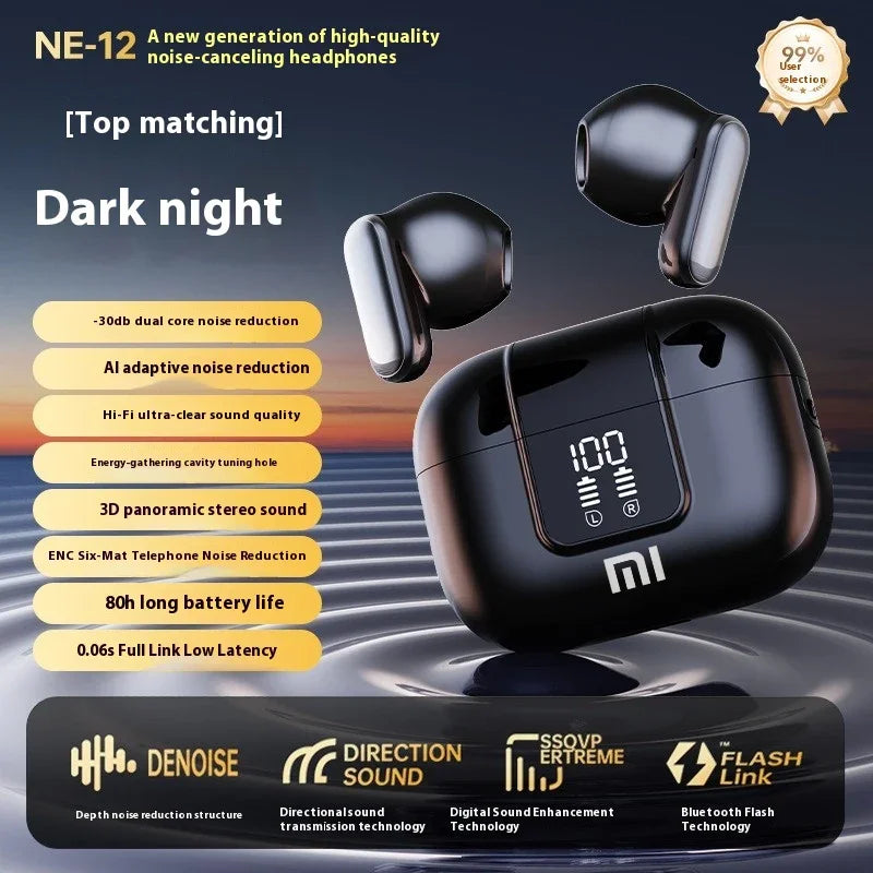 Original XIAOMI Pro13 Wireless Headphones Bluetooth Headset Charging Noise Reduction Earphones Led Display Game Earbuds With Mic A&V
