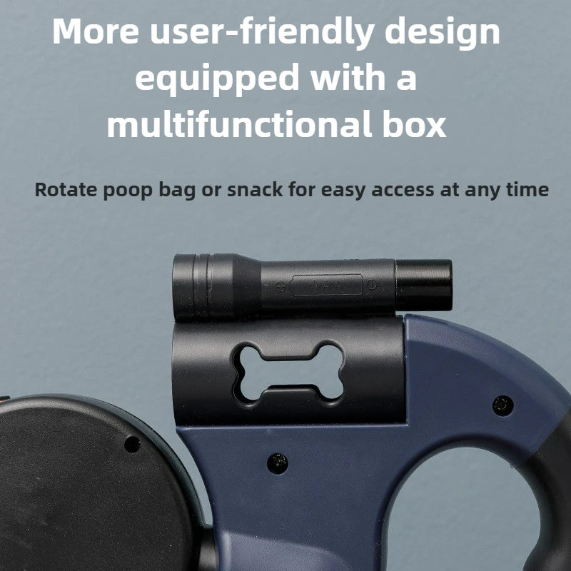 3M 2 in 1 Retractable Dog Leash for Small Medium Dogs Dual Head Automatic Extending Lead for Dog Head Automatic Extending Lead 2 - A&V